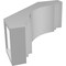 Ekena Millwork 5-in. W x 12-in. D x 12-in. H Pescadero Architectural Grade PVC Knee Brace BRCP05X12X12PEC - alternate 5